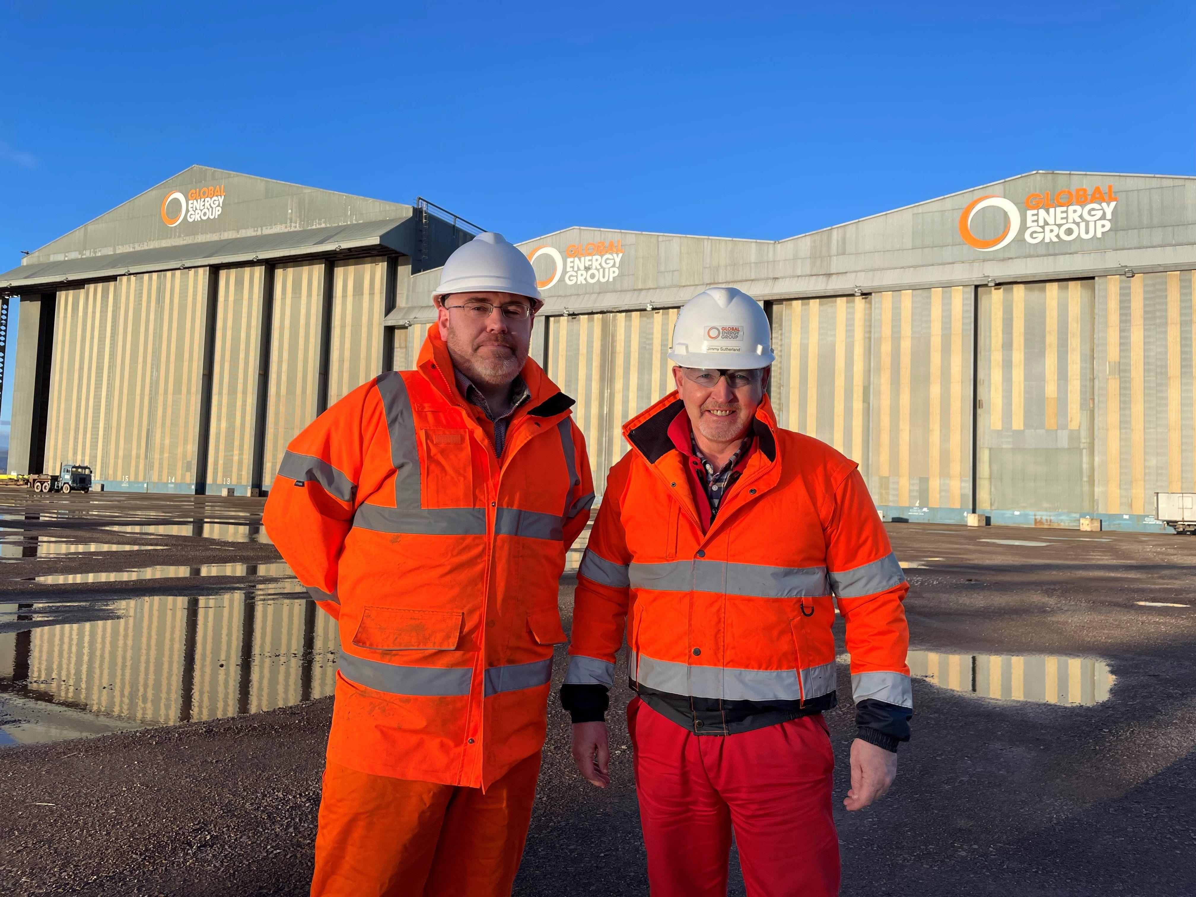 New Operations Manager and Production Manager appointed in Global Energy Group Fabrication at the Port of Nigg